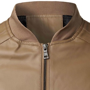 <span class=keywords><strong>Chaqueta</strong></span> de Cuero para <span class=keywords><strong>Hombre</strong></span>, Estilo Motero, Cuero Sintético Desgastado, Material de Primera Calidad, Imitación de Cuero - Precio al por Mayor - Product Image 3
