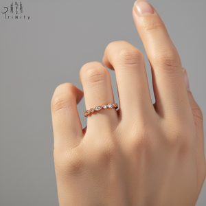 Tremendous Quality Hand <b>Crafted</b> Vintage Design <b>Ring</b> Jewelry Exquisite 18K Solid Rose Gold Real Natural Diamonds Stackable <b>Ring</b> - Product Image 6