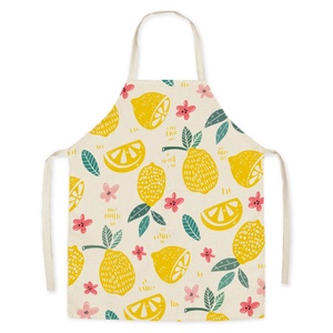 Unisex Summer New Creative Fruit Printed Polyester Waist Kitchen <b>Baking</b> Parent Child <b>Set</b> Reusable Sleeveless Apron - Product Image 1