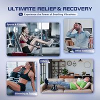 Masseur électrique pour les pieds, 30 vitesses, vibration profonde des tissus, télécommande mains libres, pour soulager les douleurs aux jambes/dos à domicile