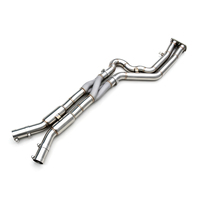 Tuyau d'échappement intermédiaire en acier inoxydable de course automobile à longueur égale avec tuyau en Z pour BMW X3M/X4M F97/F98 3.0T 2019-2023