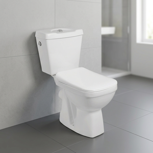 WC en céramique de type S chinois iranien, deux pièces, chasse d'eau siphonique, en porcelaine blanche, pour salle de bain - Product Image 4