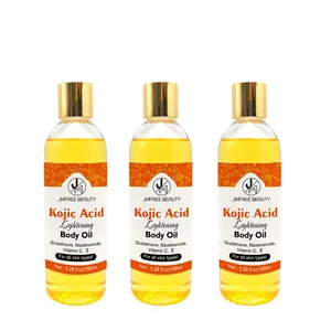 JMFREE Private Label Organic SPA Massage Oil Dark Spots Whitening Glowing Smoothing Lightening Kojic Acid Body Oil