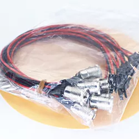 Prise Dc avec fil fileté, montage sur panneau Dc-099 Dc099 12v 2.5 5.5 2.1 5.5X2.1 Mm, prise femelle pour ordinateur portable, connecteur Dc Jack