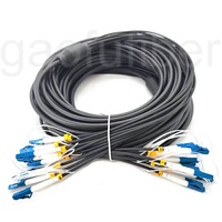 Câble de brassage fibre optique blindé tactique 5G IP67 à 1-24 fibres OS2 monomode pour événements