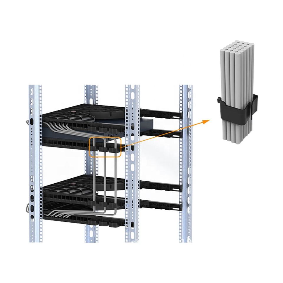 19 Inch 24 Ports ABS Cable Management Rack for 800mm Deep Cabinets ...