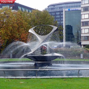 Moderna Agli Agenti Atmosferici In Acciaio Corten Rettangolo Statua di Arte Scultura In Metallo <span class=keywords><strong>Fontana</strong></span> di Acqua - Product Image 5