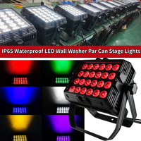 Projecteur LED carré 24x15W RGBW UV 6 en 1, étanche pour extérieur, éclairage de scène, équipement DJ, discothèque, éclairage de piste de danse