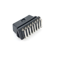 Right Angle 90 Degree PCB Mount 16 Pin OBD II Female Socket Connector