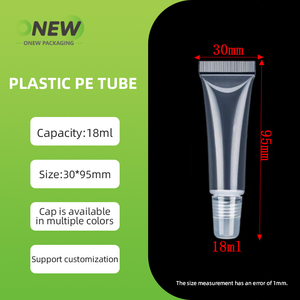 Nhãn Hiệu Riêng Logo Rỗng Bóp Lip Gloss Ống <span class=keywords><strong>10Ml</strong></span> 15Ml Son Bóng Bóp Ống Cho Son Dưỡng Son Bóng Container Mini Mềm Ống - Product Image 5