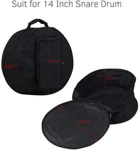 الجملة مخصص أجزاء 14 بوصة طبل حقيبة مع الحشو عالية الجودة أكسفورد مجموعة طبل حقيبة جيتار كمين طبل حقيبة - Product Image 5