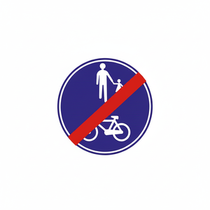 Señal de Tráfico Reflectante de Fin de Carretera TT-44b, Señal de Advertencia de Seguridad para Peatones y Ciclistas, Señal de Detención - Product Image 2