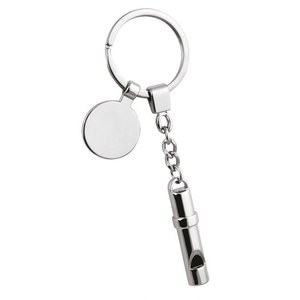 Porte-clés sifflet style vintage avec logo personnalisé, en métal et alliage, avec photo numérique UV imprimée, porte-clés tendance - Product Image 1