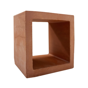 <span class=keywords><strong>Brique</strong></span> en terre cuite mate carrée de couleur <span class=keywords><strong>rouge</strong></span> <span class=keywords><strong>pour</strong></span> cloisons - Bloc de terre cuite massif au design carré - Product Image 3