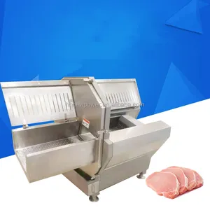 高效自动冻肉切割排骨加工设备火腿腌制培根奶酪切片机