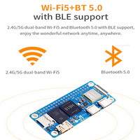 Orange Pi Zero 2W Quad-Core H618 LPDDR4 Placa de Desarrollo de Cuatro Núcleos y 64 Bits, Computadora de Placa Única con WiFi y Bluetooth