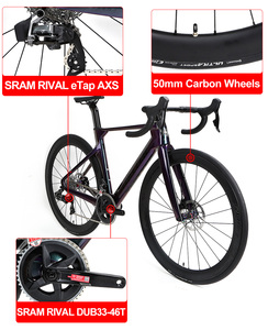 Vélo de route à changement de vitesse électronique sans fil <span class=keywords><strong>TWITTER</strong></span> RIV ETap AXS 24S, cadre entièrement en carbone, freins à disque hydrauliques, vélo de course avec roues en carbone - Product Image 6