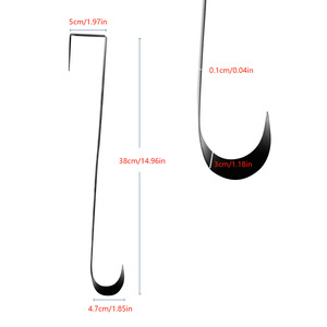 Appendiabiti a corona per porta d'ingresso, gancio in metallo a corona grande per ghirlanda di natale sopra il gancio della porta - Product Image 5