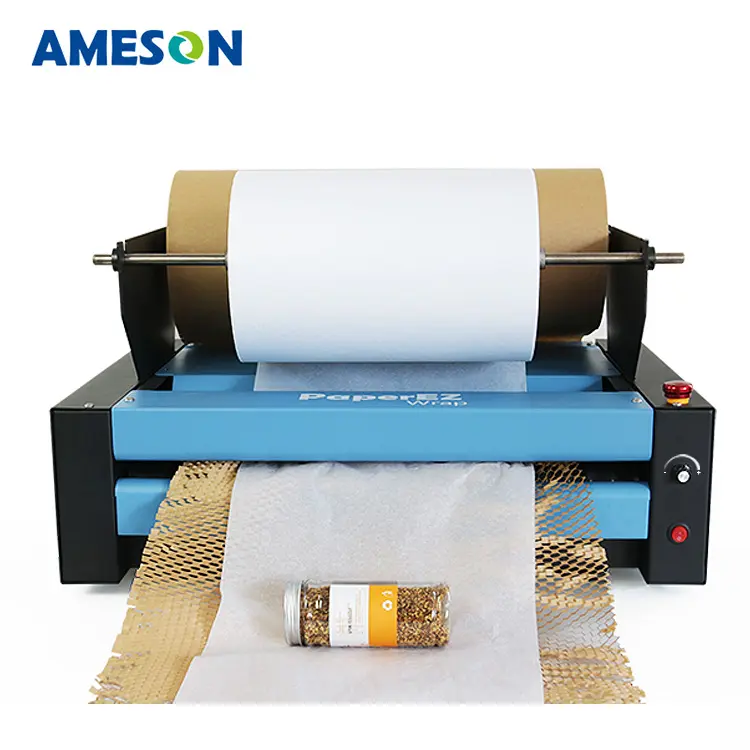 PaperEZ wrap packing electric honeycomb paper stretch wrapping machine