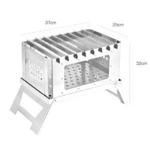 Parrilla <span class=keywords><strong>de</strong></span> barbacoa al aire libre Parrillas <span class=keywords><strong>de</strong></span> barbacoa tipo Acero inoxidable plegables portátiles - Product Image 1