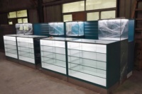 Projecteur à LED pour téléphone portable Vitrine en verre Armoire en MDF pour magasin de détail Aménagement intérieur pour centre commercial