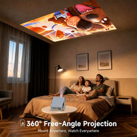Projecteur de cinéma intelligent Full HD 300 ANSI 1080P avec WiFi et Bluetooth, autofocus et correction trapézoïdale, système d'exploitation Whale OS