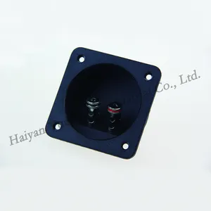 Zhejiang Manufacturer Dual Way Nickel/Chromium Plated 2.5 Inch Square Speaker Box Terminal Cup