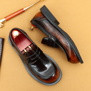 Zapatos de Vestir para Hombre, de Cuero Genuino, con Punta Cerrada, Estilo Británico, Brillantes, Elegantes y Formales - Product Image 6