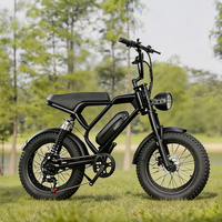 Fabricant original de moto tout-terrain électrique à pneus larges de 20 pouces pour neige, vélo de montagne électrique avec
