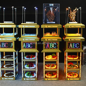 Bandeja de Aperitivos LED Personalizada con Diseño de Dragón, Plato Luminoso de Múltiples Niveles para Servicio VIP en Discotecas - Product Image 2