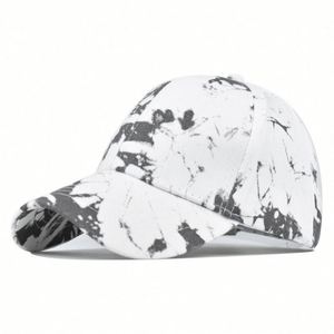 Colorful Pastel <b>Tie</b> Dye Printed Cotton Sports Cap Comfortable Street Style Baseball Hat for Women and Men - Product Image 4