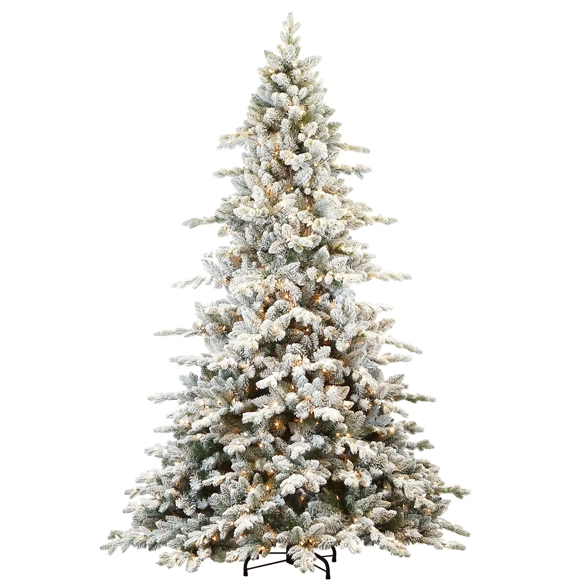 पीई मिश्रण पीवीसी कृत्रिम क्रिसमस पेड़ के साथ एलईडी