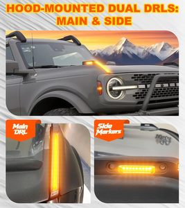 Luces LED para Manija de Capó, Luces de Visión Trasera para Ford <span class=keywords><strong>Bronco</strong></span> 2021 <span class=keywords><strong>2022</strong></span> 2023 2024 2025, Accesorios, Kit de Luces Antiniebla, Conexión y Uso - Product Image 3