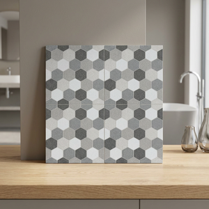 Carreaux de sol en céramique émaillée Foshan Terrazzo 400x400mm, antidérapants, mats, rustiques, pour intérieur - Product Image 1