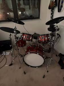 Factory custom OEM electronic <b>drum</b> kits in various styles and colors, consisting of 5 <b>drums</b>, 2 cymbals, 3 cymbals, and 4 cymbals - Product Image 6