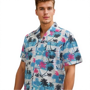 Chemises pour hommes en lin de style hawaïen vintage, nouvelle conception 2024, taille XL et plus, imprimé en relief 3D, décontractées, séchage rapide, broderie - Product Image 3