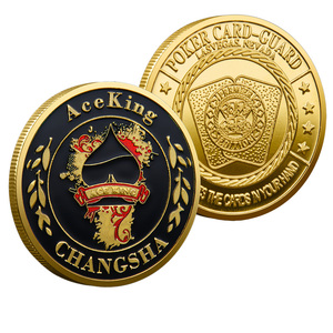 Pièce commémorative en fer Stock Ace King – Conception personnalisée, pièce moulée sous pression, cadeau souvenir pour les cartes de poker de Las Vegas – Guard - Product Image 1