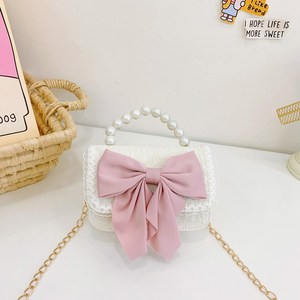 Nuova <span class=keywords><strong>Borsa</strong></span> a <span class=keywords><strong>Tracolla</strong></span> Piccola per Bambine, Design Principessa Cartoon con Fiocco di Perle - Product Image 5