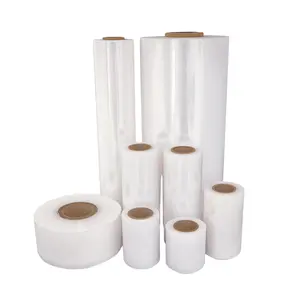 Manufacturing plastic lldpe Top Quality clear Hand Stretch Low Cost Cheap Shrink Wrap cling packing Film