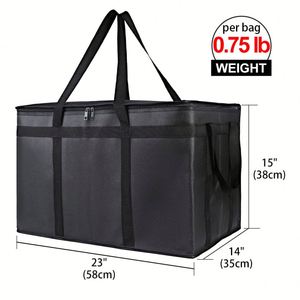 Sac isotherme portable personnalisé avec logo, réutilisable, en toile non tissée, pour le déjeuner, sûr pour les aliments et réutilisable - Product Image 3