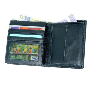 Custom <b>RFID</b> Genuine Leather <b>Wallet</b> for Men Slim Short <b>Wallet</b> with Coin Pouch, Durable & Stylish - Product Image 3