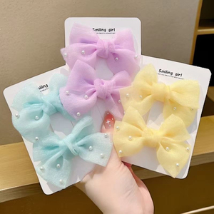 2026 Más Vendido Pasador de Pelo con Lazo Color Caramelo, Estilo Dulce y Elegante, Diseño de Nicho Popular, Pasadores de Pelo para Niñas, Joyería de Moda - Product Image 2
