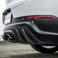 Pour Porsche Cayenne 25ème Anniversaire, Kit Carrosserie TurboGT Amélioré, Échappement Central en Fibre de Carbone, Compatible avec les Modèles Cayenne 24-26