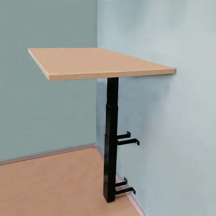Escritorio חדש עיצוב חלל חיסכון בית משרד אוכל שולחן פנאומטיים גובה מתכוונן קיר רכוב מתקפל שולחן עם להעיף למעלה