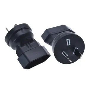 Europäisch nach Australien Stecker adapter 10A 250V Halb isolierter Stecker mit zwei Schräg taschen Verlängerung steckdose Stecker adapter