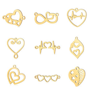 Accessoires de colliers pendentifs DIY en cuivre fin, breloques de <span class=keywords><strong>mode</strong></span> en forme de bébé dauphin et papillon, 500 styles - Product Image 6