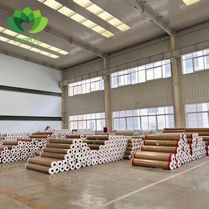 Le petit pain industriel réutilisé de <span class=keywords><strong>PVC</strong></span> de polyester a coloré le service de traitement de coupe de petit pain mou noir et blanc de feuille disponible - Product Image 2