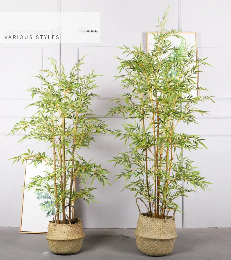 Artificial Indoor Bamboos Leaves Plant Wholesale Artificial Bamboo Tree