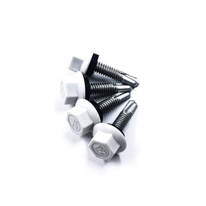 Tornillos <span class=keywords><strong>de</strong></span> combinación Tornillo autoperforante <span class=keywords><strong>de</strong></span> brida <span class=keywords><strong>de</strong></span> cabeza hexagonal <span class=keywords><strong>de</strong></span> nailon <span class=keywords><strong>de</strong></span> acero al carbono con arandela EPDM - Product Image 3