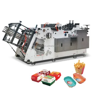 Kfc Popcorn Chip Box, Fast Food Box, Pizza Box, Take Away Box Making/Forming Machine, Carton Box Erecting Machine